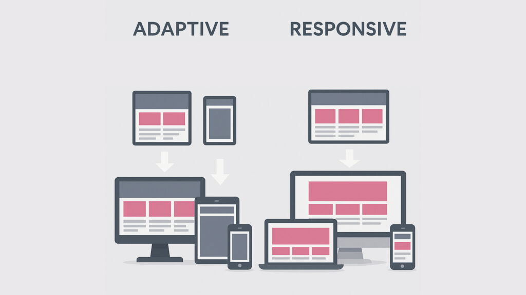verschil adaptive design en responsive design