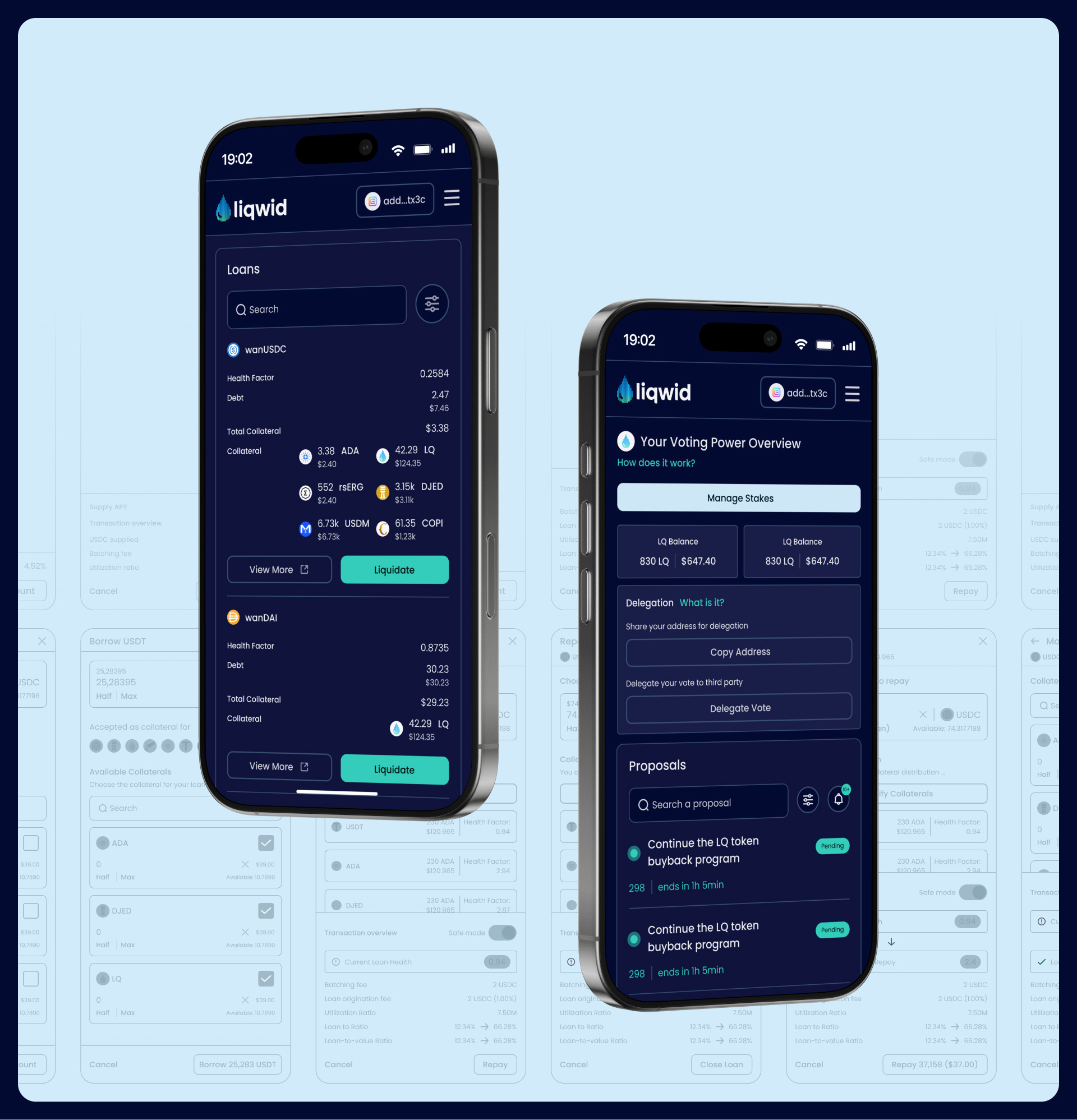 Liqwid Finance live platform