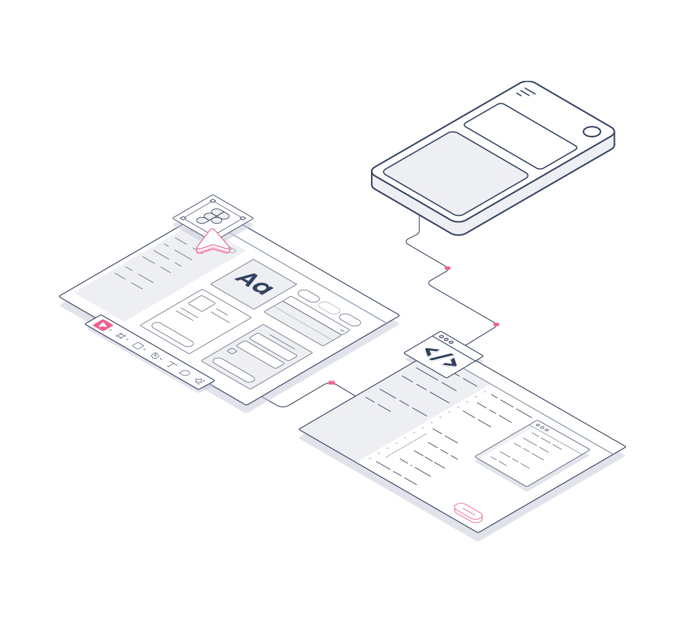 Mobiele-apps App laten maken door Elephant Design, mobiele app ontwikkeling illustratie